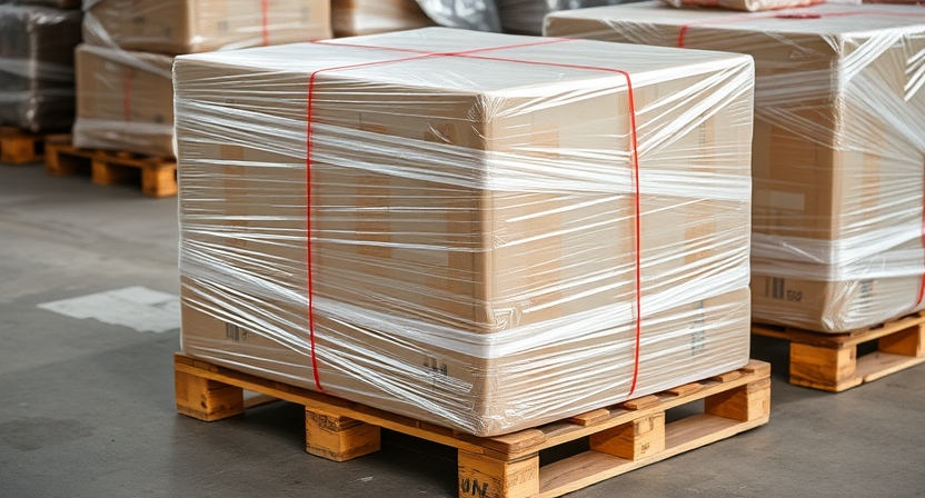 fragile goods on a pallet